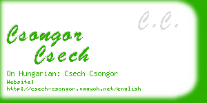 csongor csech business card